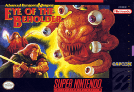 Advanced Dungeons & Dragons: Eye of the Beholder box art for Super Nintendo